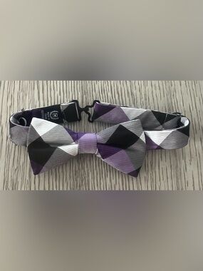 Chaps boys  bow tie Purple & Black